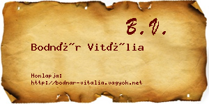 Bodnár Vitália névjegykártya